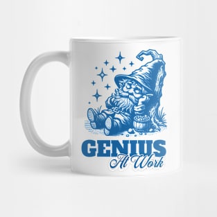 sleeping dwarf | genius at work Mug